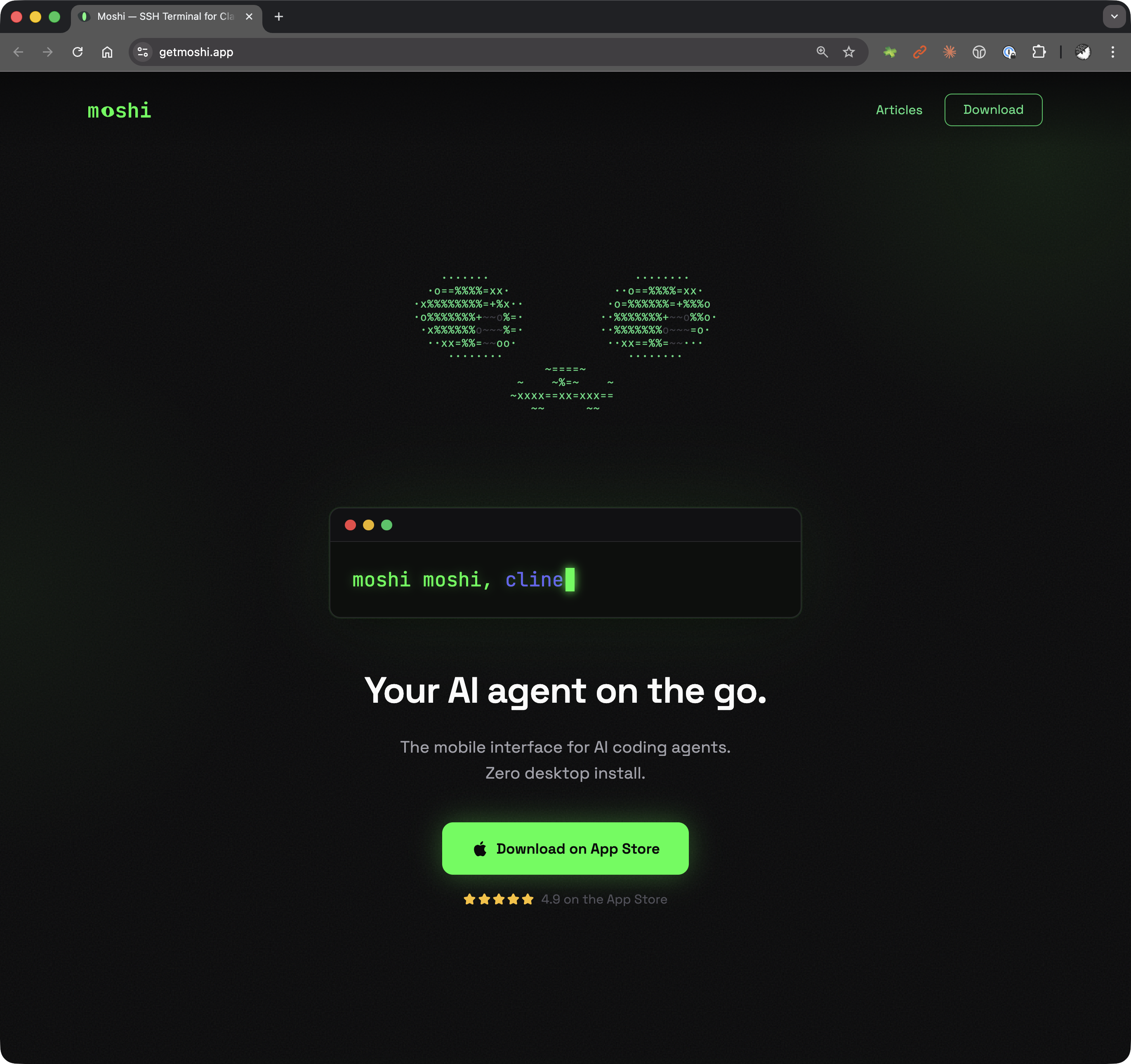 Moshiの公式サイト