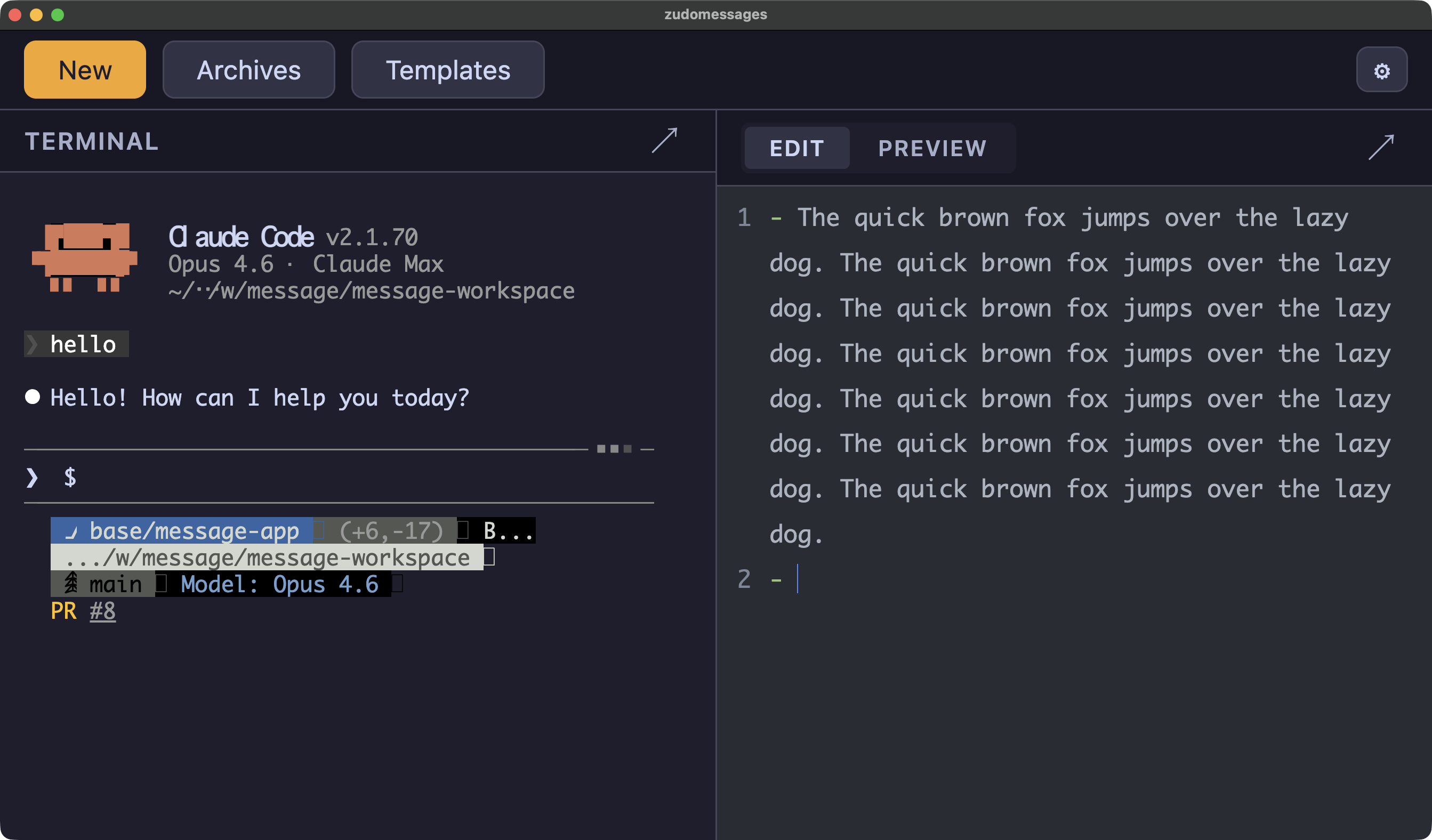 Electron アプリのターミナル表示崩れ